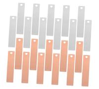 Cabilock 30 Pairs Copper and Zinc Strips for Fruit Battery Experiments High Purity Anode Sheets Reusable Electroplating Materials for DIY Projects Scientific Applications