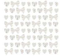 Cabilock 300pcs DIY Spacer Beads Loose Beads White Abs Sturdy Not Easy to Fade Delicate for Bracelet Handmade Crafts for Handcraft Enthusiasts