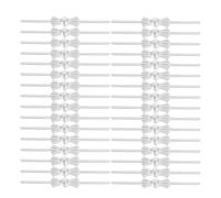 Cabilock 300pcs Silver Butterfly Buckles for Crystal Lamp Structures and Chandelier Lamp Fittings, Iron Material Delicate Polishing, Enhanced Safety and Universal Compatibility for Home