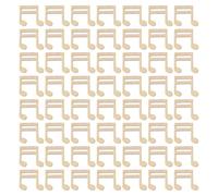 Cabilock 300pcs Wooden Music Note Crafts Unfinished Rustic Wood Chips for DIY Festival and Wedding Decorations Handcrafted Artistry