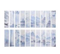 Cabilock 30pcs Aesthetic Paper Bookmark Vintage Chinese Style Bookmark Fine-Polished Sturdy Reading Office Gift for Students and Book Lovers