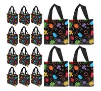 Cabilock 30pcs Black Non-woven Fabric Gift Bags with Handles, Wear Resistant and Practical Tote Bags and Vegetables, Multipurpose Reusable Shopping Tote with Large Capacity