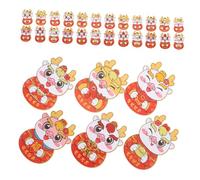 Cabilock 30pcs Chinese Year Red Envelopes Dragon Pattern Lucky Money Packets Mixed Style Red Packets for Wedding Holiday Parties Traditional Festival Blessings Secure Cash and