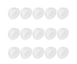 Cabilock 30pcs Clear Plastic Fillable Snow Globe Domes, Diy Ornament Hemisphere Covers for Christmas Craft Decorations, Mini Craft Cloches for Holiday And Home Decor