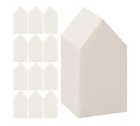 Cabilock 30Pcs Disposable Beige Makeup Powder Puff Set, Soft Pentagonal Face Foundation Sponge for Pressed Powder Application, Body and Face Cosmetic Blender for Women