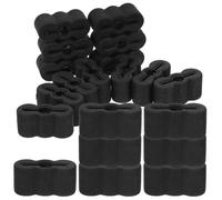 Cabilock 30pcs Drawer Rubber End Stoppers Replacement for Drawer Slides with Noise Dampener, Universal Compatibility, Black Rubber Buffers for Bedrooms and Bathrooms