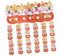 Cabilock 30pcs Extra-Shaped Red Envelope Bag Money Wedding Dragon Traditional Festival Guests Party The New Year Red Envelope Packets Key Style of Chinese Cash Paper