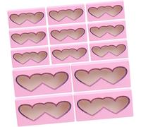 Cabilock 30pcs Eyelash Box Storage Cases False Eyelash Packaging Boxes Window Cosmetic Organizer at Home Salon