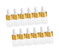Cabilock 30pcs Glass Dropper Bottles Travel Cosmetics Dropper Bottles for Liquid Essence Oils Lids