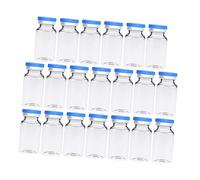 Cabilock 30pcs Glass Vials Small Bottles for Liquids Medicine Bottles Caps Glass Freeze-dried Powder
