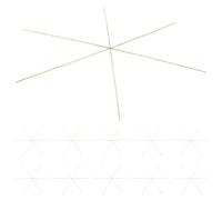 Cabilock 30Pcs Handmade Brass Thread for DIY Beading 14.5Cm Snowflake Wire for Christmas Ornaments Party Decorations and Jewelry Making Supplies