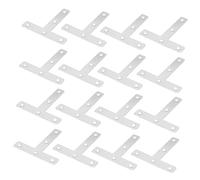 Cabilock 30pcs Heavy Duty Stainless Steel Angle Bracket Thickened T-Shaped Corner Brace for Furniture Support Rustproof Metal Corner Connector for Cabinets Shelves and Outdoor Use