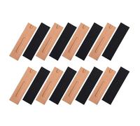 Cabilock 30pcs Kraft Paper Pen Sleeves Foldable Pen Pouch with Window Black and Kraft Paper Mixed Supply for Study Travel and Office Organization Assorted Style