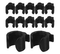 Cabilock 30pcs Live Broadcast Accessory Wire Clamp Mic Stand Cable Holder Clips for Phone Live Stream Audio Cable Clip Plastic Clamp Pole Mount Holder