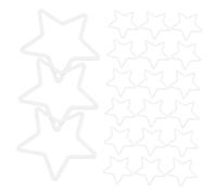Cabilock 30pcs Plastic Dreamcatcher Ring White Macrame Hoops for Wreath Frames Crafting Activities Plastic Craft Rings for DIY Dream Catchers