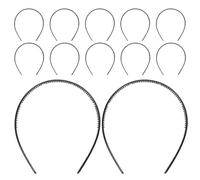 Cabilock 30pcs Plastic Plain Headbands For Women Girls, Lightweight Comb Tooth Design, Retro Vintage Hair Accessory For Party Or Daily Hair Styling