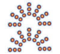 Cabilock 30pcs Portable Vertical and Arrow Target Paper for Traditional and Recurve Bows, Coated Paper Minimizing Arrow Bounceback, for Training Targets in Parks and Lawns