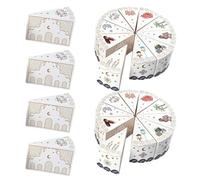 Cabilock 30pcs Ramadan Eid Mubarak Triangle Cake Treat Boxes Small Candy Packaging for Bridal Showers Birthdays Middle Eastern Party Favors with Colorful Festive Design