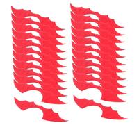 Cabilock 30pcs Red Bat Wing Embellishments for DIY Crafts Halloween Hair Shoes Clothes Appliques Devil Wing Decorations for Hairpins Hats and Costume Accessories