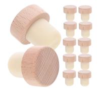 Cabilock 30pcs Reusable T-Shaped Wine Cork Stoppers Beech Wood Bottle Plugs Glass Bottle Sealers for Wine Preservation Hand-Polished Corks for Freshness and Elegant Storage