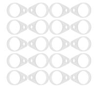Cabilock 30pcs Silicone Hearing Aid Anti-Lost Hoop with 9mm Inner Hole, Discreet Appearance and Loss Prevention for Seniors and Caregivers, Hearing Aid Safety Cord Attachment