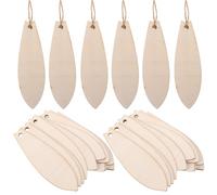 Cabilock 30Pcs Unfinished Wooden Surfboard Blanks for DIY Painting, Beach-Themed ’ Educational Craft Decorations, Natural Wood Surfboard Shapes for Summer Party Hanging Ornaments