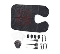 Cabilock 32pcs Hair Dyeing Tools Set with Bowl Brushes Hand Covers Caps Ear Protectors Shawl Clips for DIY Hair Coloring at Home Salon