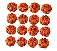 Cabilock 32pcs Resin Mini Pumpkin Tabletop Figurines with Comical Expressions Fall Harvest Ornaments for Thanksgiving and Halloween Home Decor Versatile Centerpieces for Office Party and