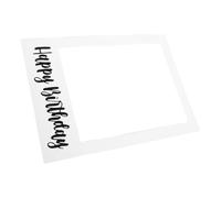 Cabilock 32x24 Inch Paper Photo Booth Selfie Frame with Rounded Corners and Foldable Design, Portable Birthday Party Prop for Home Gatherings and Family Celebrations