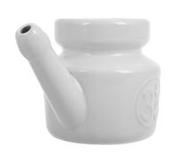 Cabilock 350 Ml Ceramic Nasal Irrigation Pot for Sinus Rinse, Easy to Use and Versatile Application, for Seasonal Changes and Yoga, White Elegant Design for Thorough Nasal Cleaning