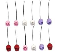 Cabilock 36 Pcs Miniature Tulip Flowers Dollhouse Accessories Decorative Fake Flower Bouquet for Micro Landscape DIY Table Model with Realistic Detail Pink White Red Purple
