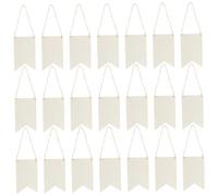 Cabilock 36 Sets Unfinished Wooden Plaques for DIY Crafts Blank Wood Signs with Ropes for Home Decor and Holiday Decorations for Doodling and Creative Projects
