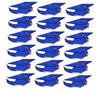 Cabilock 36pcs DIY Graduation Paper Caps with Adjustable Elastic Band Lightweight Thickened Paper Doctoral Hats for Graduation Parties Kindergarten Ceremonies and Dress-up Games Bulk Pack