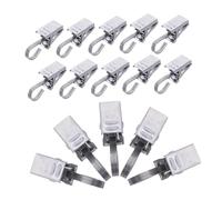 Cabilock 36pcs Heavy Duty Curtain Clips Silver Finish for Hanging Blankets Quilts and Rugs Wall Clips with Strong Grip for Thick Carpets and Drapes Easy to Use Rug Display Clamps