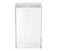 Cabilock 3d Crystal Human Anatomy Model Cube with Heart Lung Brain Skeleton Structure, Educational Display and Versatile Home Decor for Students and Scientific Teaching