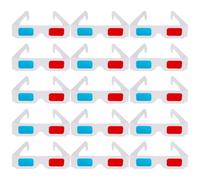 Cabilock 3d movie glasses 40pcs paper anaglyph glasses portable for viewing 3d magazines suitable for birthday and holiday events lightweight design