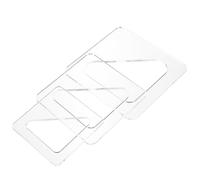 Cabilock 3Pcs Acrylic Charcuterie Template Cutting Board Mold with Handle Triangle Tracing Stencils for Kitchen Durable Wear Resistant Cutting Board Crafting