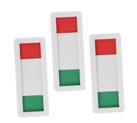 Cabilock 3pcs Acrylic Slide Door Indicator Privacy Sign for Office Restroom Conference Rooms Tear-resistant Occupied Vacant Status Switcher White