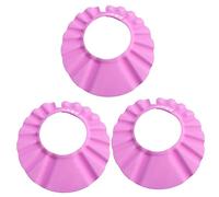 Cabilock 3pcs Adjustable Ultra-Light Eva Boys and Girls Bath Shower Cap Protector for Boy Girl Head for Bathing and Hair Washing