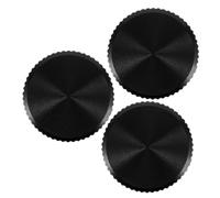 Cabilock 3pcs Aluminum Alloy Solid Core Volume Control Knobs for Electric Guitar Bass Keyboard Metal Tone Rotary Potentiometer Caps with Elegant Gold Finish and Stable Tactile Feel