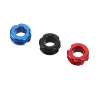 Cabilock 3Pcs Archery Peep Sight Set for Compound Bow - 1/4" Aluminum Alloy Peep Hole in Black, Red, Blue - Hunting and Target Practice Accessories for Bowstring Repair