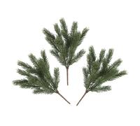 Cabilock 3Pcs Artificial Pine Needle Branches Green Faux Pine Stems Christmas Decoration for Wreaths Garland DIY Crafts Holiday Party Home Winter Decor