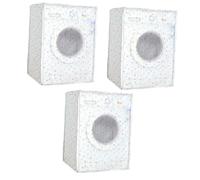 Cabilock 3pcs Automatic Washing Machine Cover Peva Case Zipper Washable Cover for Standard Machines