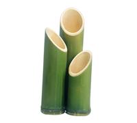 Cabilock 3pcs Bamboo Tube Flower Planter Natural Decorative Vases with Unique Joint Rings Rustic Floral Pots for Centerpieces Home Wedding Office