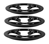 Cabilock 3pcs Bike Chain Guard 48t 4-bolt Plastic Cover for Crankset | Sl lack Finish, Mud and Dust Barrier, for Urban Riding and Gravel Paths