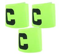 Cabilock 3pcs Black Football Armbands with Elastic Strap for Team Identification and Comfortable Material, for Official Matches and Football Team Captains