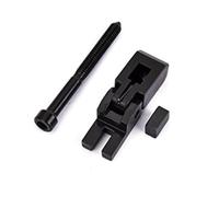 Cabilock 3pcs Black Metal Electric Guitar Tremolo Bridge Double Locking System Locked String Saddles for Improved Sustain and Preventing String Breakage, Suitable for Electric Guitar