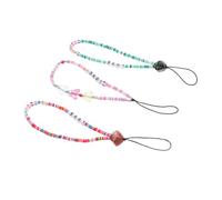 Cabilock 3Pcs Bohemian Style Cellphone Lanyard Decorative Hanging Strap with Anti-lost Wrist Straps for Women Mobile Phone Case Accessories