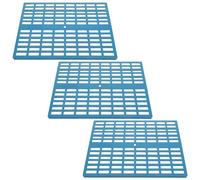 Cabilock 3pcs Bunny Floor Mats Pet Foot Pads Supple and Comfortable High Strength Plastic for Cage and Balcony Suitable for Cat and Rabbit