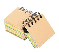 Cabilock 3pcs Compact Note Pads Small Office Notepad Spiral Writing Pads with Smooth Surface and Daily Planning Feature, Kraft Paper Material, Stylish Delicate Appearance for School Trips